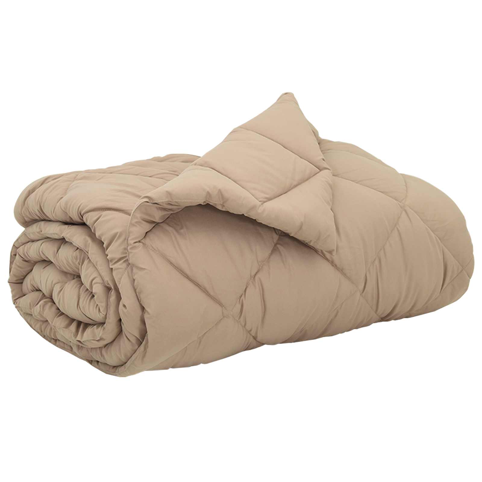Vidaxl vol jaar dekbed taupe 240 x 260 cm microfiber
