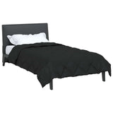 Vidaxl vol jaar dekbed zwart 140 x 200 cm microfiber - afbeelding 3