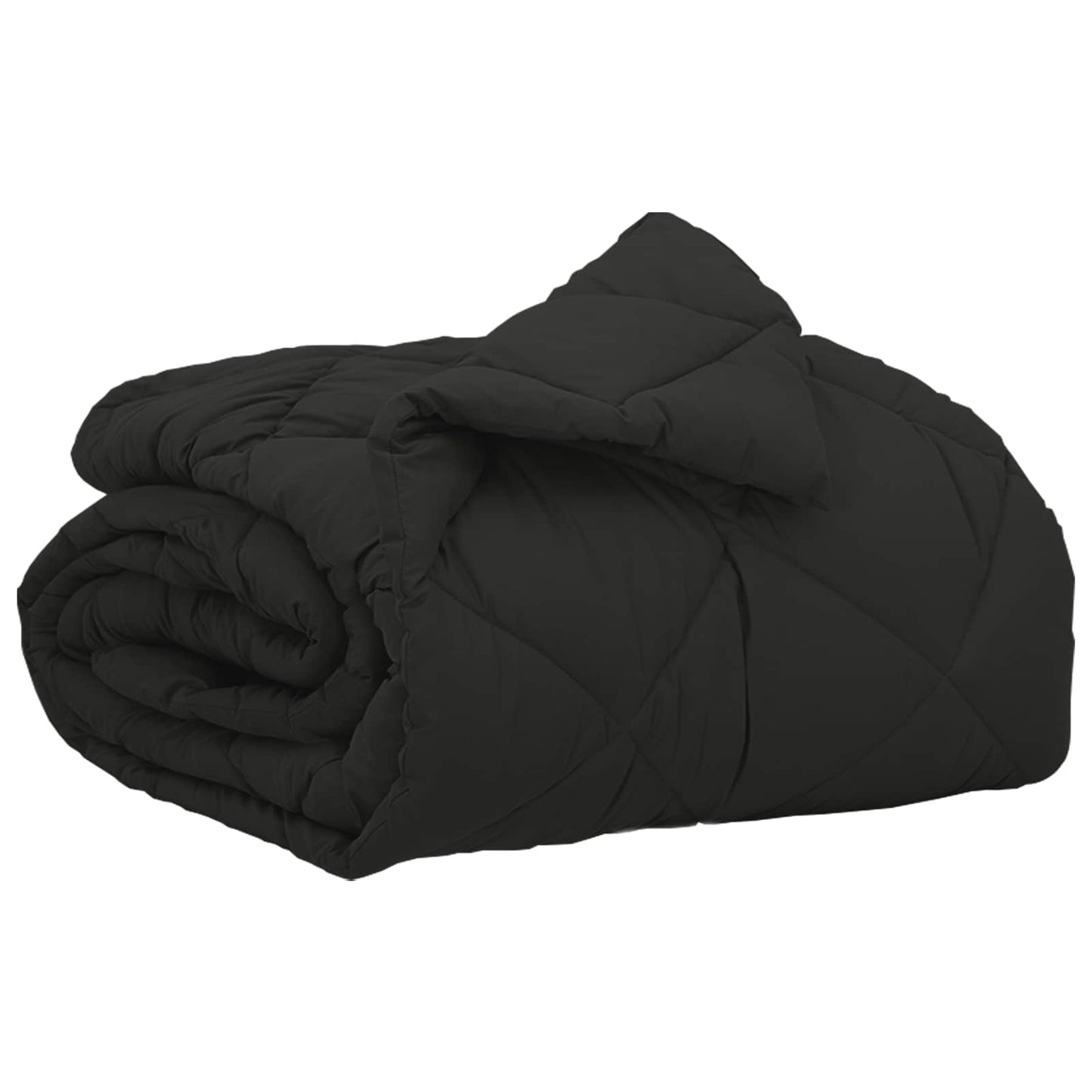 Vidaxl vol jaar dekbed zwart 220 x 140 cm microfiber