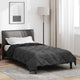 Vidaxl vol jaar dekbed zwart en anthraciet 200 x 135 cm microfiber