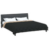 Vidaxl vol jaar dekbed zwart en taupe 220 x 260 cm microfiber