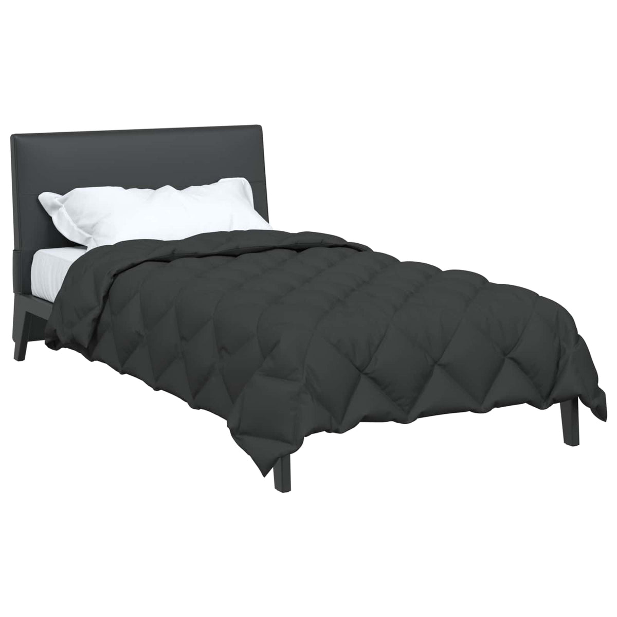 Vidaxl winter dekbed antraciet 200 x 140 cm microfiber