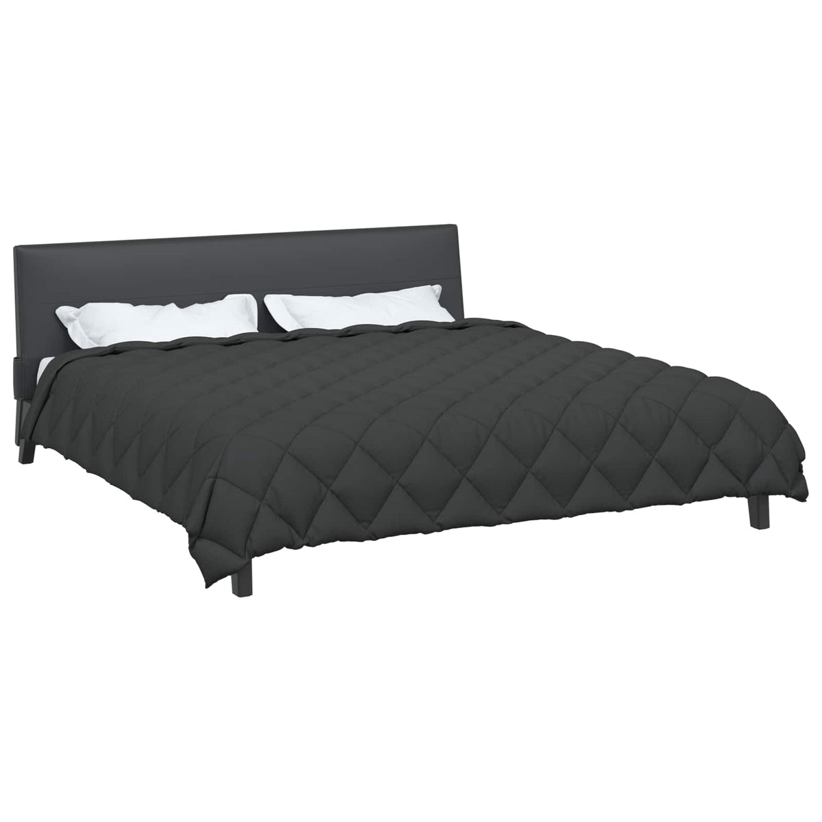 Vidaxl winter dekbed antraciet 240 x 200 cm microfiber