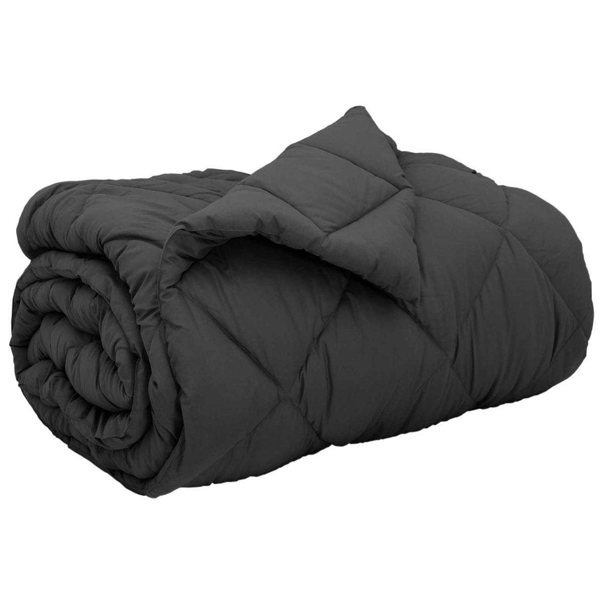 Vidaxl winter dekbed antraciet 220 x 155 cm microfiber