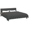 Vidaxl winter dekbed antraciet en taupe 220 x 200 cm microfiber