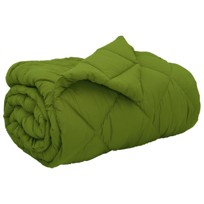 Vidaxl winter dekbed groen 220 x 140 cm microfiber
