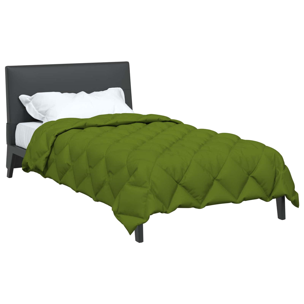 Vidaxl winter dekbed groen 220 x 155 cm microfiber