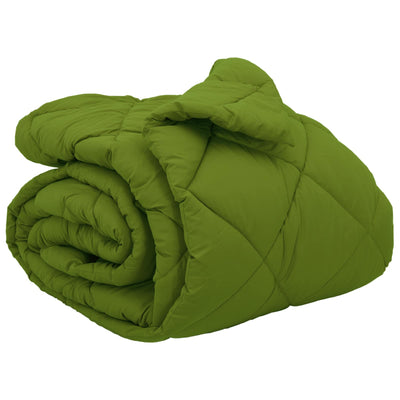 Vidaxl winter dekbed groen 220 x 200 cm microfiber