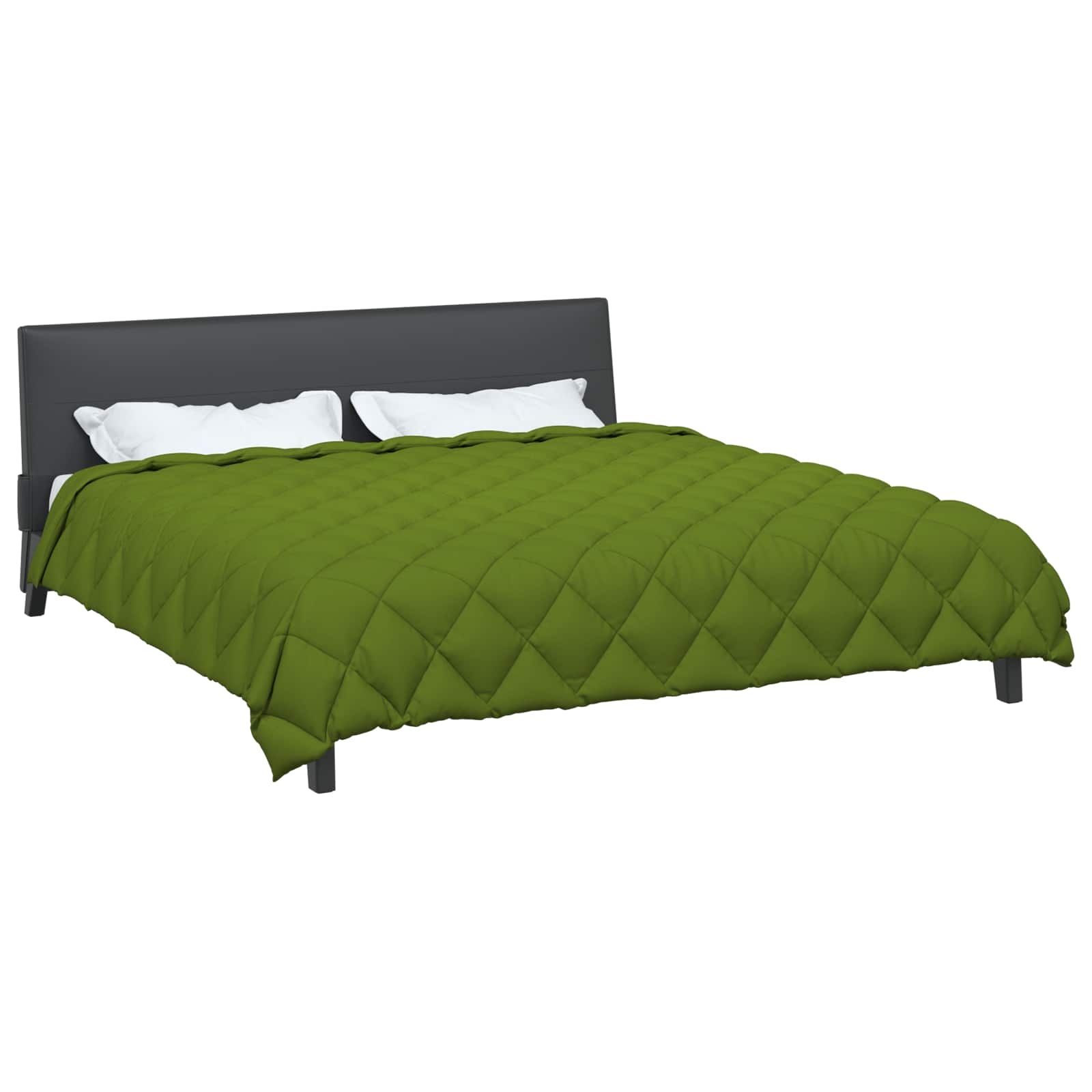 Vidaxl winter dekbed groen 220 x 260 cm microfiber
