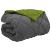 Vidaxl winter dekbed groen en antraciet 240 x 200 cm microfiber