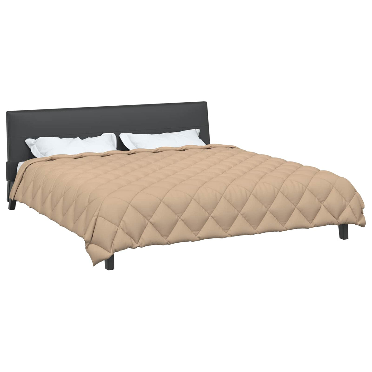 Vidaxl winter dekbed taupe 220 x 260 cm microfiber
