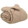 Vidaxl winter dekbed taupe 240 x 260 cm microfiber