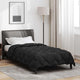 Vidaxl winter dekbed zwart 200 x 135 cm microfiber
