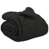 Vidaxl winter dekbed zwart 200 x 200 cm microfiber