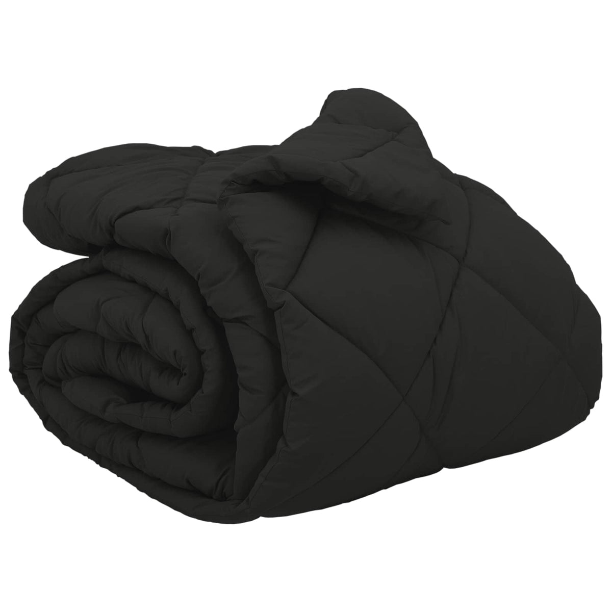 Vidaxl winter dekbed zwart 200 x 200 cm microfiber