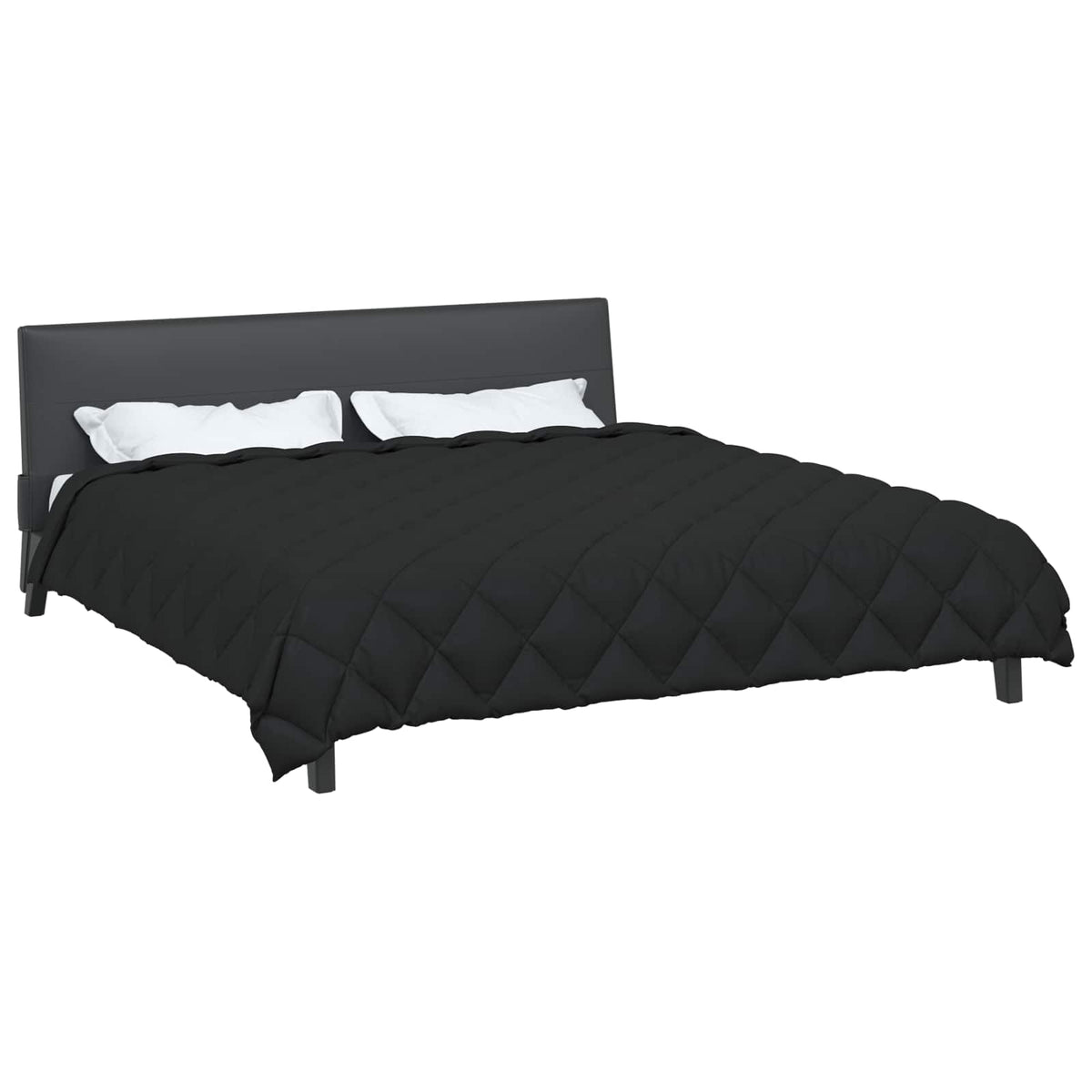 Vidaxl winter dekbed zwart 200 x 200 cm microfiber