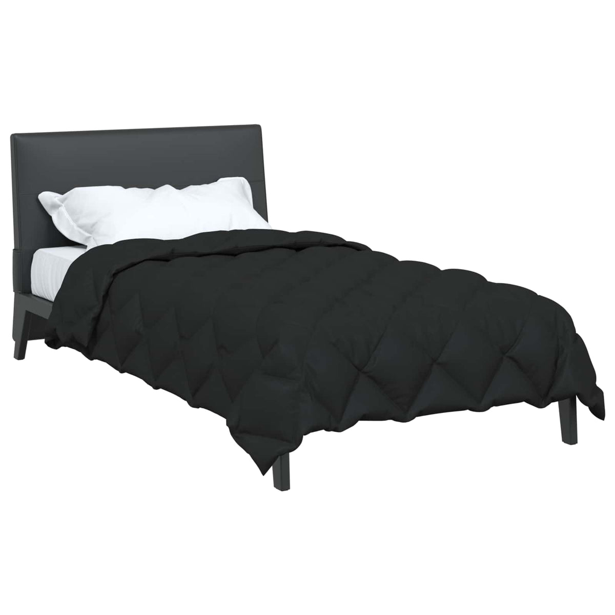 Vidaxl winter dekbed zwart 220 x 140 cm microfiber