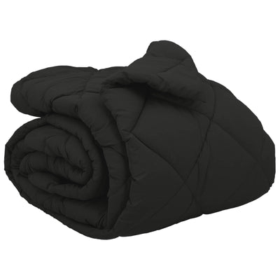 Vidaxl winter dekbed zwart 220 x 200 cm microfiber