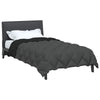 Vidaxl winter dekbed zwart en anthraciet 200 x 140 cm microfiber