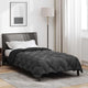 Vidaxl winter dekbed zwart en anthraciet 220 x 135 cm microfiber
