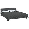 Vidaxl winter dekbed zwart en anthraciet 220 x 200 cm microfiber