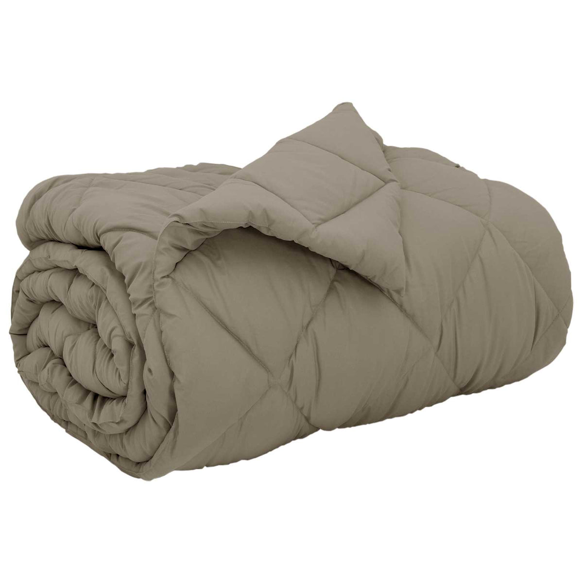 Vidaxl winter dekbed lichtgrijs 200 x 140 cm microfiber