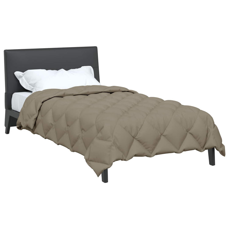 Vidaxl winter dekbed lichtgrijs 200 x 155 cm microfiber