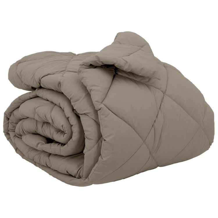 Vidaxl winter dekbed lichtgrijs 200 x 200 cm microfiber