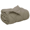 Vidaxl winter dekbed lichtgrijs 220 x 155 cm microfiber