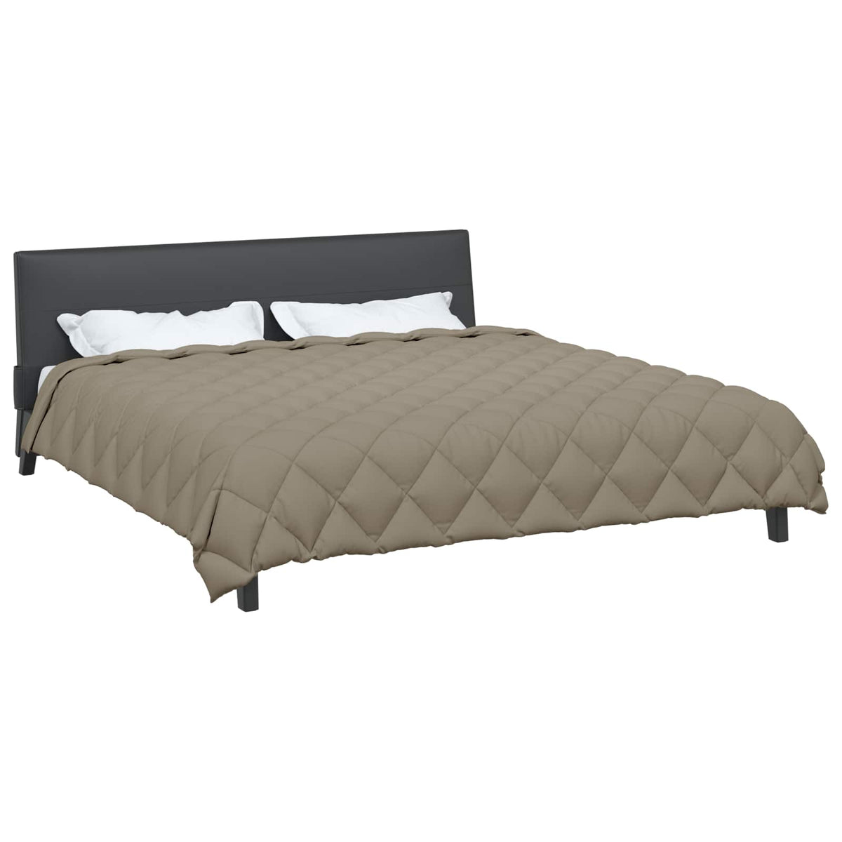 Vidaxl winter dekbed lichtgrijs 220 x 240 cm microfiber