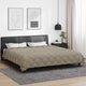 Vidaxl winter dekbed lichtgrijs 240 x 260 cm microfiber