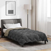 Vidaxl winter dekbed lichtgrijs en antraciet 200 x 135 cm microfiber