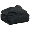 Vidaxl zomer dekbed zwart 240 x 200 cm satijn en microfiber