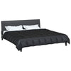 Vidaxl zomer dekbed zwart 240 x 260 cm satijn en microfiber