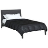 Vidaxl vol jaar dekbed zwart 200 x 155 cm satijn en microfiber