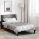 Vidaxl vol jaar dekbed zilver 220 x 155 cm satijn en microfiber