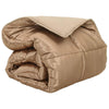 Vidaxl winter dekbed goud 200 x 135 cm satijn en microfiber