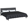 Vidaxl winter dekbed zwart 220 x 260 cm satijn en microfiber