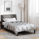 Vidaxl winter dekbed zilver 200 x 135 cm satijn en microfiber