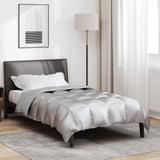Vidaxl winter dekbed 155 x 200 cm 450 gsm zilver - afbeelding 1