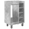 Vidaxl golfkast met wiel effen beton grijs 65 x 45 x 98 cm
