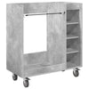 Vidaxl golfkast met wiel effen beton grijs 90 x 45 x 98 cm