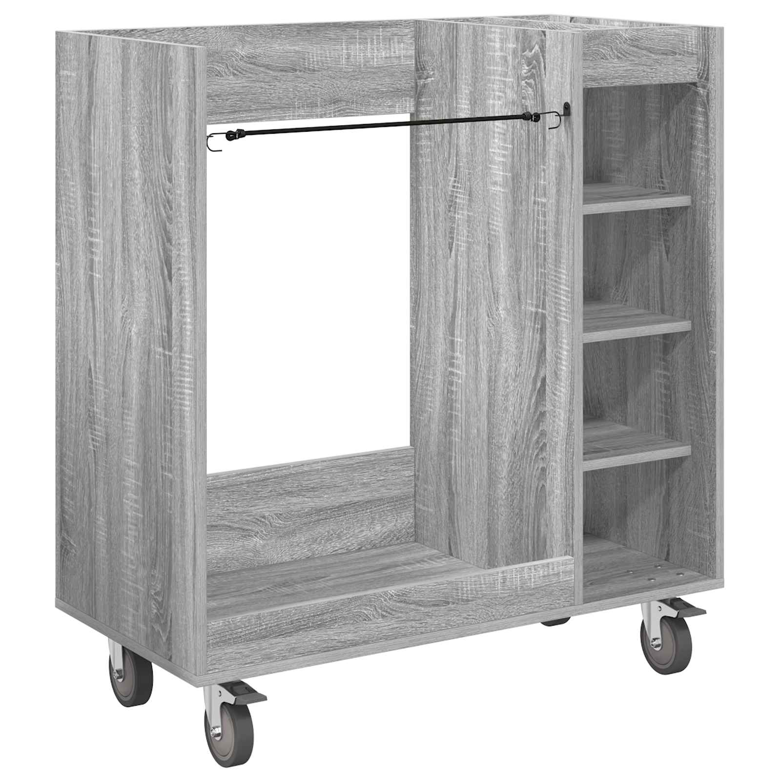 Vidaxl golfkast met wiel effen grijs sonoma 90 x 45 x 98 cm