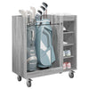 Vidaxl golfkast met wiel effen grijs sonoma 90 x 45 x 98 cm