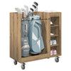 Vidaxl golfkast met wiel effen artisan eiken 90 x 45 x 98 cm