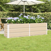 Vidaxl plantenbak ivoor 160 x 40 x 45 cm staal