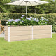 Vidaxl plantenbak ivoor 160 x 40 x 45 cm staal