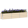 Vidaxl plantenbak ivoor 240 x 40 x 45 cm staal