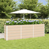 Vidaxl plantenbak ivoor 160 x 40 x 75 cm staal