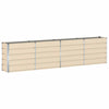 Vidaxl plantenbak ivoor 160 x 40 x 75 cm staal